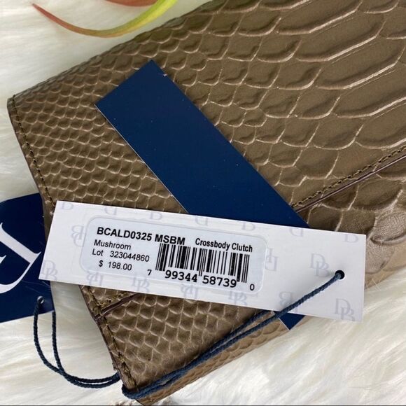 Dooney & Bourke Caldwell Leather Crossbody Clutch Bag, Brown, NWT - Picture 4 of 4
